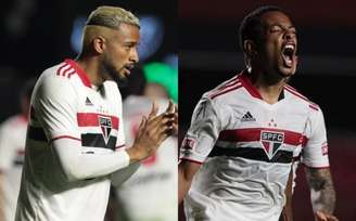 Reinaldo e Welington disputam titularidade na ala esquerda do São Paulo (Foto: Rubens Chiri / saopaulofc.net)