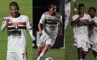 Rojas, Benítez e Rodrigo Freitas estão em final de contrato (Foto: Montagem/LANCE!