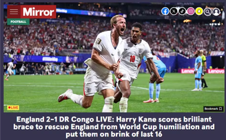 Kane foi enaltecido pelos jornais internacionais após a classificação da Inglaterra