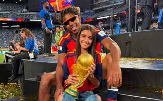 Namorada de Lamine Yamal, Inês García celebra título da Copa com o amado