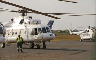 Três pessoas morreram na queda do helicóptero da ONU e um quarto tripulante sobreviveu com ferimentos (foto de arquivo)