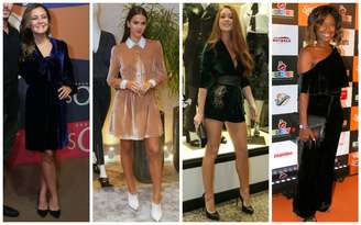 Bruna Marquezine e outras famosas apostam no veludo (Fotos: AgNews)