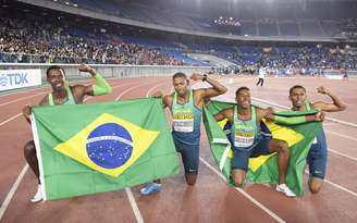 Brasil vence mundial de revezamento 4x100 no Japão 