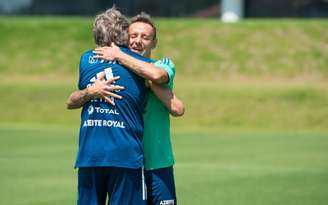 Jogadores e diretoria do Flamengo se manifestaram em apoio a Jorge Jesus (Foto: Alexandre Vidal / Flamengo)