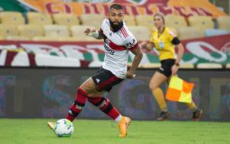 Gabriel Barbosa está fora da partida contra o Barcelona de Guayaquil (Foto: Alexandre Vidal/Flamengo)