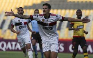 Pedro marcou seu primeiro gol na Libertadores 2020 (Foto: AFP)