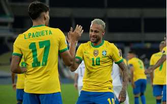 Neymar deu a assistência para o gol de Paquetá (Foto: Lucas Figueiredo/CBF)
