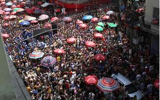 Bloco de rua no carnaval de São Paulo 