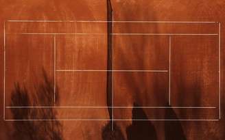 Foto da quadra de saibro