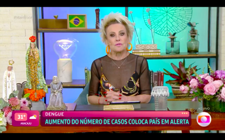 Ana Maria Braga abre o 'Mais Você' falando sobre epidemia de dengue e revela que seu filho está com a doença