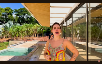 Virgínia mostra detalhes da área externa de sua nova mansão em Goiânia