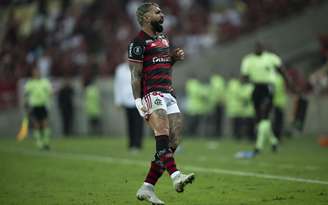 Gabigol, jogador do Flamengo, durante partida contra o Bolívar no Maracanã pela Copa Libertadores 2024.