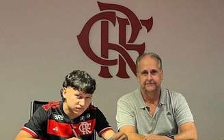 Novo reforço do Flamengo foi apresentado nesta quinta-feira 22