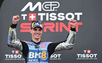 Fermín Aldeguer durante corrida sprint em Mandalika