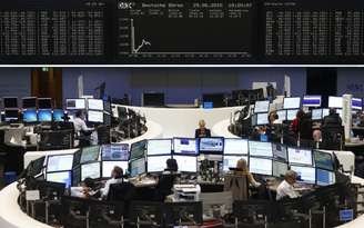 Bolsa de Valores de Frankfurt, na Alemanha
29 de junho de 2015
REUTERS/Ralph Orlowski