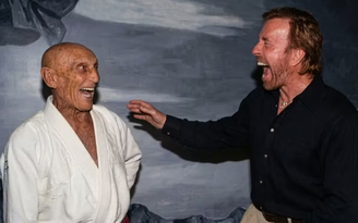Hélio Gracie e Chuck Norris