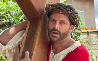 Henri Castelli em 'Paixão de Cristo'.