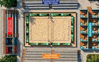 Arte da quadra central em Marabá 