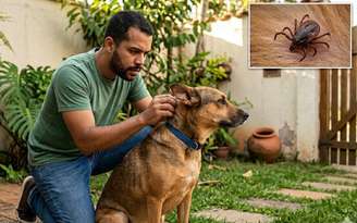 Carrapato em pets