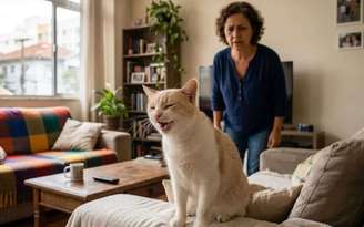 Gato espirrando muito