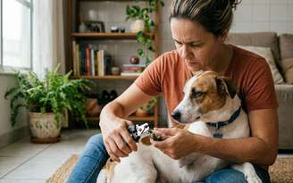 Pode cortar a unha de cachorro em casa?