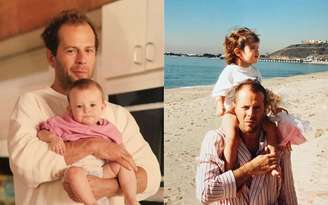 Demi Moore compartilhou fotos antigas de Bruce Willis com as filhas para homenageá-lo no Dia dos Pais