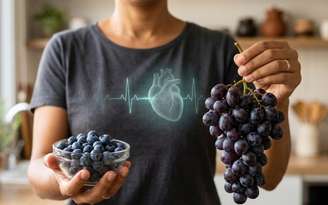 Uvas e mirtilos para o coração / SaúdeLab