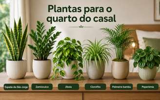 Plantas para quarto de casal