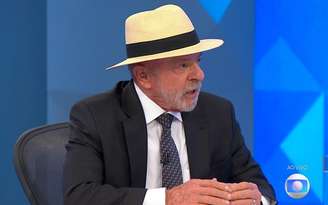 Lula usou chapéu na entrevista ao Jornal Nacional 