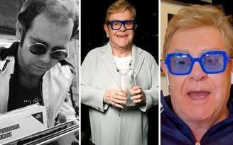 Elton John em registro publicado nas redes sociais. Foto: Reprodução/Instagram
