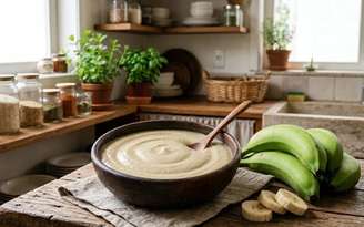 Como fazer biomassa de banana verde