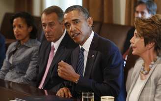 O presidente dos EUA, Barack Obama, conversa com líderes no Congresso dos EUA nesta terça-feira sobre a Síria.