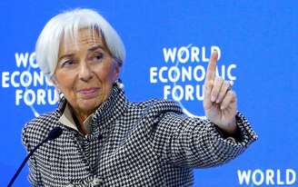 Diretora-gerente do FMI, Christine Lagarde, em Davos 25/01/2019 REUTERS/Arnd Wiegmann