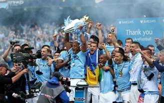 Manchester City foi campeão inglês na temporada 2013/2014 (Foto: Facebook)