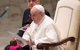 Papa Francisco durante audiência geral no Vaticano