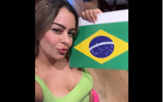 Larissa Riquelme declarou torcida para o Brasil 