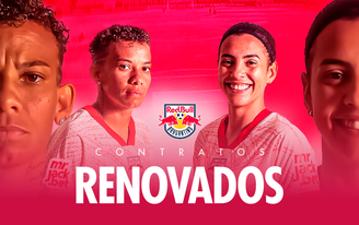 Red Bull Bragantino renova com duas jogadoras do time feminino. 