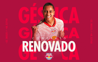 Géssica Nascimento, jogadora do time feminino do Red Bull Bragantino. 