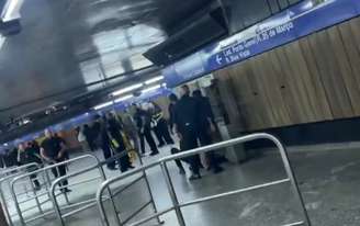 Homem foi socorrido por agentes de segurança