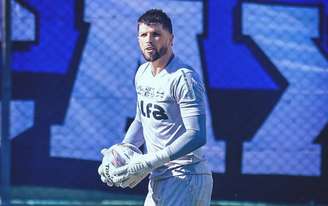 Volpi em ação pelo Grêmio. 