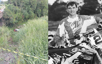 Chumbinho Becker saiu da pista e caiu em uma ribanceira 