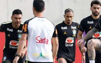 Jogadores da Seleção Brasileira trabalham em New Jersey