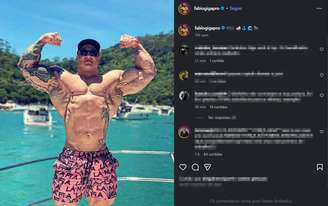 Influencer e fisiculturista Fábio Giga posta rotina em redes sociais