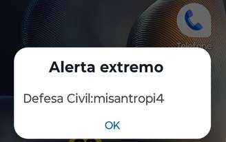 Alerta da Defesa Civil assustou milhares de brasileiros nesta madrugada