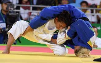 Sarah Menezes não conseguiu voltar ao pódio nos Jogos Olímpicos do Rio de Janeiro (Foto: AFP)