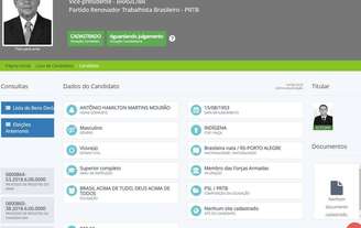 O registro da candidatura do general da reserva Hamilton Mourão.