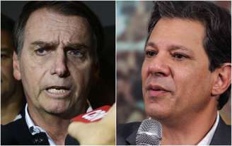 Jair Bolsonaro (PSL) e Fernando Haddad (PT)