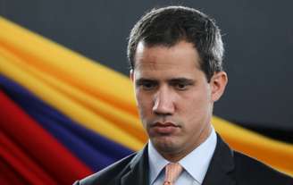 Líder da oposição venezuelana Juan Guaidó durante sessão da Assembleia Nacional da Venezuela, realizada em um anfiteatro de Caracas
15/01/2020 REUTERS/Manaure Quintero