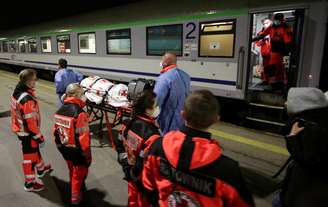 Um trem foi preparado para retirar pacientes graves da Ucrânia e levá-los até a Polônia