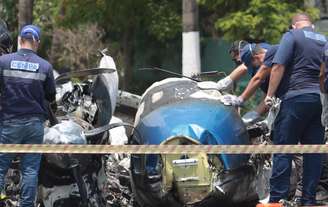 Avião que caiu em avenida de São Paulo